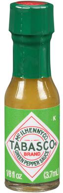Tabasco Miniature Green Pepper Sauce, 0.125 Fluid Ounce -- 144 per case