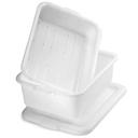 Tablecraft Milky White High Density Polyethylene Freezer Storage Box, 21.5 x 15.5 x 7.125 inch -- 12 per case