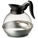 Tablecraft Polycarbonate Clear Coffee Decanter with Black Handle, 64 Ounce Capacity