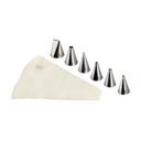 Gobel Stainless Steel Icing Tips Set with Cotton Pastry Bag, 5.1 inch x 2.7 inch x 3.3 inch