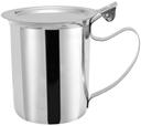 Winco Stainless Steel Creamer Server with Stackable Cover, 10 Ounce -- 120 per case