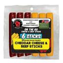 Wisconsins Best Cheddar Cheese and Beef Stick, 6 Ounce -- 48 per case