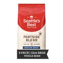 Seattles Best Coffee Portside Blend Medium Roast Whole Bean Coffee, 12 Ounce -- 6 per case