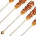 Dryden and Palmer Amber Rock Swizzle Stick Candy - Bulk, 5.75 inch -- 288 per case.