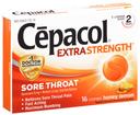 Cepacol Extra Strength Honey Lemon Sore Throat and Cough Lozenges - 16 count per pack -- 24 packs per case