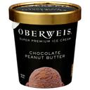 Oberweis Chocolate Peanut Butter Ice Cream, 16 Ounce -- 8 per case