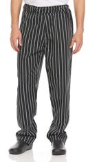 Hey Chef Chalk Stripe Large 3 Pocket Elastic Waist Zipper Fly Pant