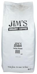 Jims Organic Coffee Italian Roast Coffee, 5 Pound