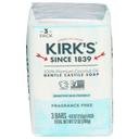 Kirks Fragrance Free Gentle Castile Bar Soap, 12 Ounce