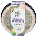 La Terra Fina Spinach Artichoke Quiche, 23 Ounce -- 6 per case