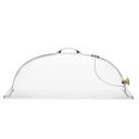 Cal-Mil Classic Clear Dome Display Cover with Single End Opening and Door, 12 x 20 x 7 inch