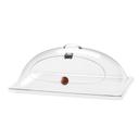 Cal-Mil Classic Clear Dome Display Cover with Single Middle Opening and Door, 12 x 20 x 7 1/2 inch -- 4 per case
