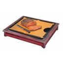 Cal-Mil Westport Cut-Mate Carving Station Kit with Dark Wood Frame Drip Tray and Cutting Board, 22 x 18 x 4 inch
