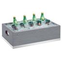 Cal-Mil Oak Ashwood Ice Housing with Clear Pan, 21.25 x 13.25 x 7 inch