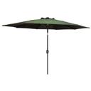 American Maid Aluminum Dark Green Umbrella with Crank, 9 feet -- 4 per case