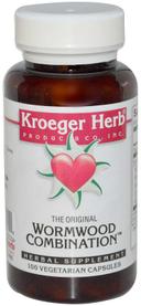 Kroeger Herb Wormwood Combination Veggie Capsule - 100 count per pack