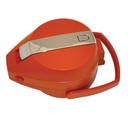 Service Ideas Color Me SVAC Brushed Stainless Finish Vacuum Insulated Airpot with Orange Lever Pump Lid, 2.2 Liter Capacity