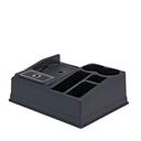 Service Ideas Black Single Airpot and Condiment Station, 13.25 inch Width x 5.75 inch Height