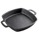 Tablecraft Cast Iron Cookware Square Fry Pan, 9.875 x 9.875 x 1.75 inch