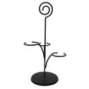 Tablecraft Black Powder Coated Cascade Wine Tasting Flight, 7.5 x 7 x 14.25 inch