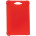 Tablecraft Grippy Polypropylene Red Color Coded Cutting Board with TPE Grips, 24 x 18 x 0.625 inch