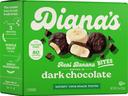 Dianas Dark Chocolate Real Banana Bites, 8 Ounce -- 12 per case.