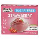 Simply Desserts Strawberry Flavor Instant Pudding and Pie Filling, 1.7 Ounce -- 6 per case