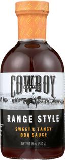 Cowboy Charcoal Range Style Sweet and Tangy BBQ Sauce, 18 Ounce -- 6 per case