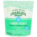 Charlies Soap Natural Laundry Detergent Packets, 30 count -- 6 per case