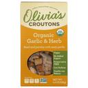 Olivias Organic Garlic and Herb Croutons, 4.5 Ounce -- 6 per case