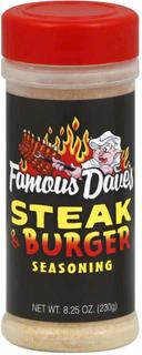 Famous Daves Steak and Burger Seasoning, 8.25 Ounce -- 6 per case