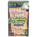 Wisecrackers Roasted Garlic and Rosemary Flatbread Crackers, 4.7 Ounce -- 6 per case
