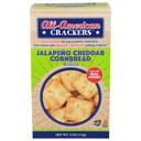 All American Jalapeno Cheddar Cornbread Crackers, 4 Ounce -- 6 per case