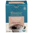Teeccino Organic Dandelion Coconut Roasted Herbal Tea, 10 tea bags -- 6 per case