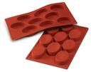 Silikomart SiliconFlex Alimentary Silicone 16 Cavities Oval Mold, 2.17 inch Length x 1.3 inch Width x 0.78 inch Height