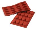 Silikomart SiliconFlex Alimentary Silicone 16 Cavities Oval Mold, 2.17 inch Length x 1.3 inch Width x 0.78 inch Height