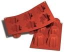 Silikomart SiliconFlex Alimentary Silicone 6 Cavities Pandorino Mold, 2.95 inch Length x 2.95 inch Width x 2.36 inch Height