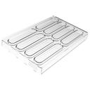 Silikomart Chocado 8 Cavities Sisma Bar Kit Silicone Mold, 4.75 x 0.98 x 0.39 inch Cavity