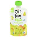 Once Upon A Farm Pear with Ginger Fruit Blend for 6 Plus Month Baby, 3.2 Ounce -- 8 per case