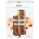 Keto Salted Caramel Almond Ice Cream Bar, 11 Fluid Ounce -- 6 per case
