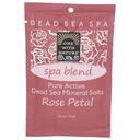 One With Nature Spa Blend Rose Petal Dead Sea Mineral Bath Salt, 2.5 Ounce -- 6 per case