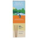 World Centric Compostable Kraft Paper Straw, 8 inch - 50 count per pack -- 24 packs per case