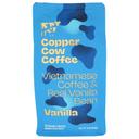 Copper Cow Coffee Vanilla Vietnamese Dark Roast Ground Coffee, 12 Ounce -- 6 per case