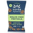 Savor By Suzie Roasted Garlic and Herb Grain Free Pretzels, 5 Ounce -- 12 per case