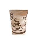 Empress Stock Good Day Print Paper Hot Cup, 12 Ounce Capacity -- 1000 per case