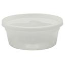 Empress Heavy Duty Clear Deli Container Combo Pack, 8 Ounce Capacity -- 240 per case
