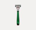 Bulldog Green Handle Original Glass Razor with 5 Blade