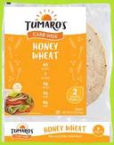 Tumaros Carb Wise Honey Wheat Wraps - 8 count per pack -- 6 packs per case