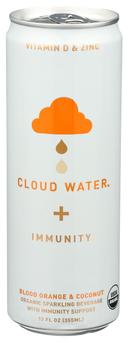Cloud Water Immunity Blood Orange Coconut Sparkling Water, 12 Fluid Ounce -- 12 per case