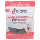 Shameless Pets Salmon Says Butternut Jerky Dog Treats, 5 Ounce